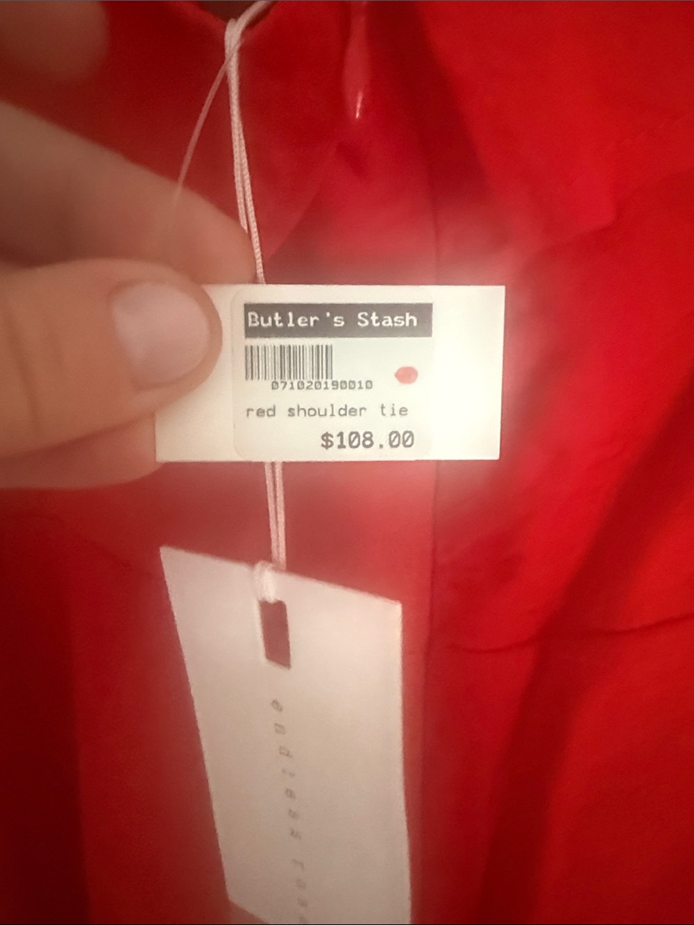Endless Rose Red Tie-Shoulder Ruffle Dress - Picture 5 of 6
